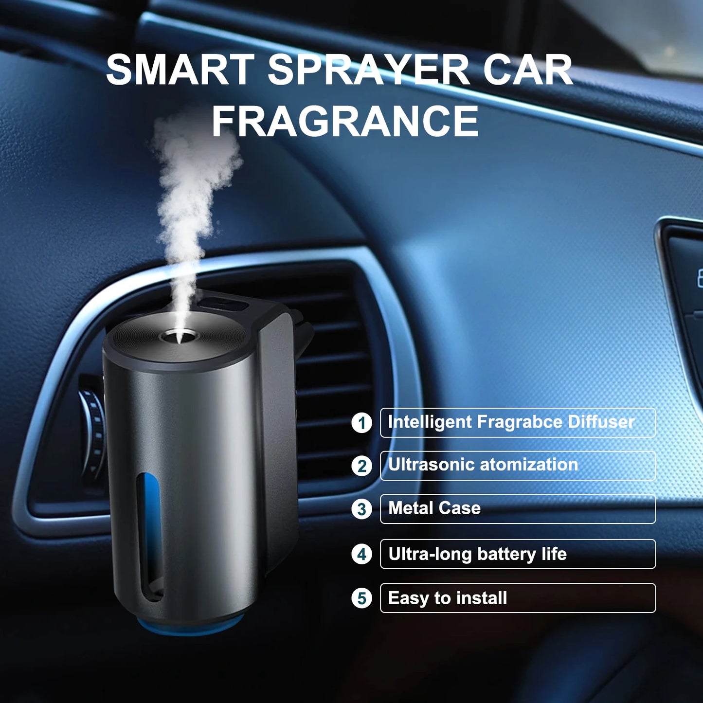 Smart Car Air Freshener Diffuser โ Elevate Your Driving Experience