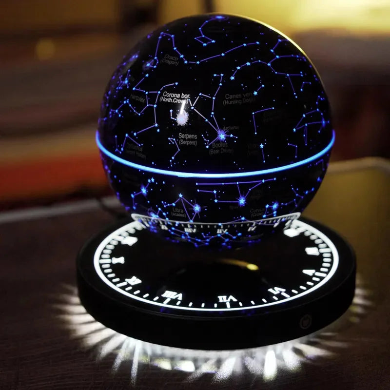 Levitating Magnetic Globe Table β Touch-Control Floating Starry Light Lamp