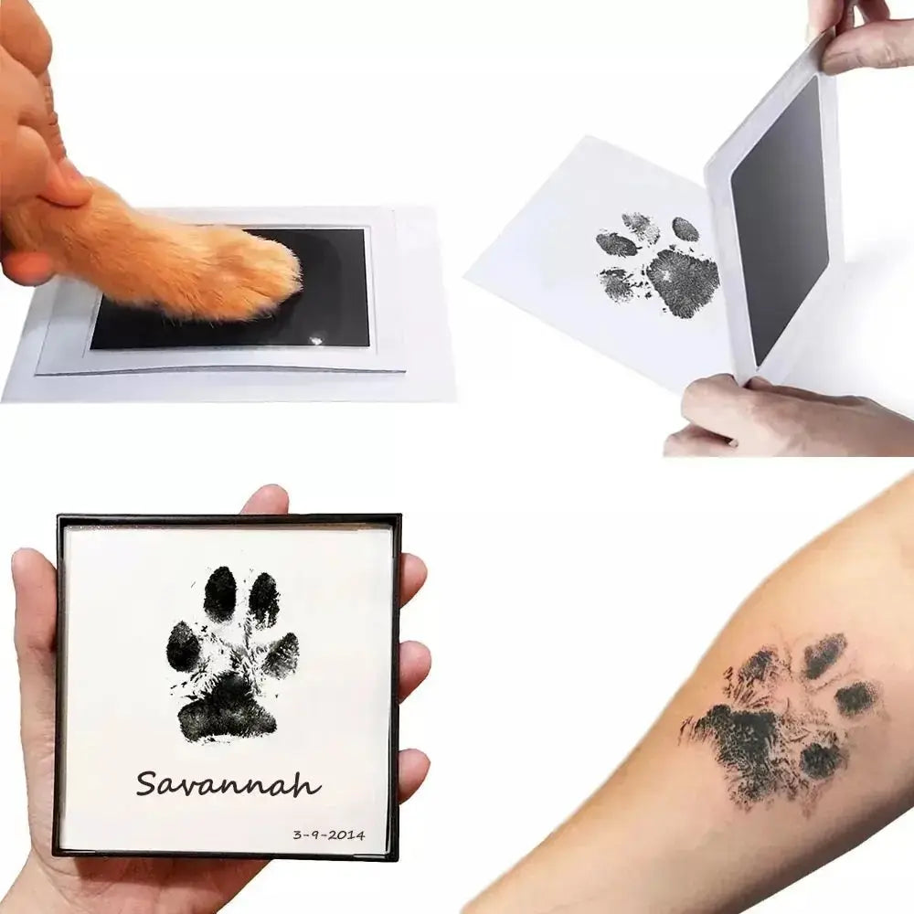 Paw Print Clean Touch Ink Pad โ Dog & Cat Pet Owner Keepsake Kit