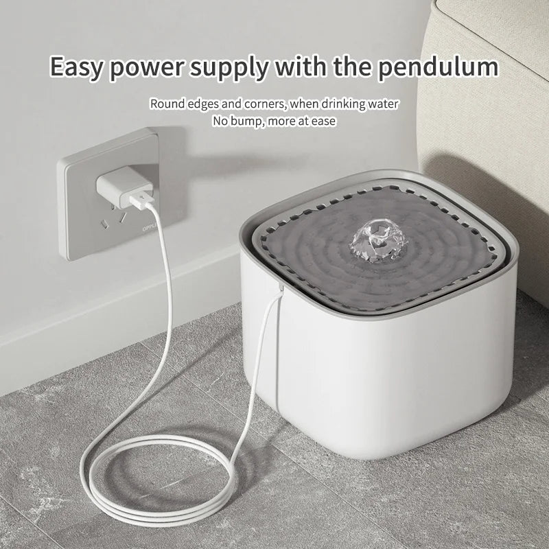 3L Automatic Cat Water Fountain β Silent, Filtered, and USB-Powered