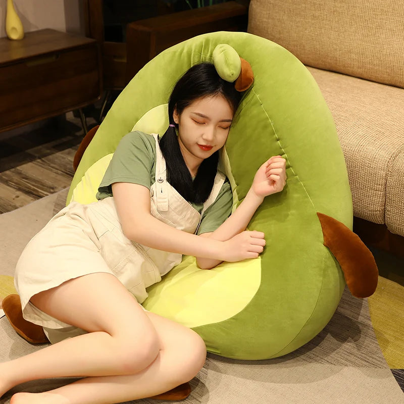 Giant Avocado Stuffed Plush Toy β Soft Fruit Cushion Pillow for Kids & Adults
