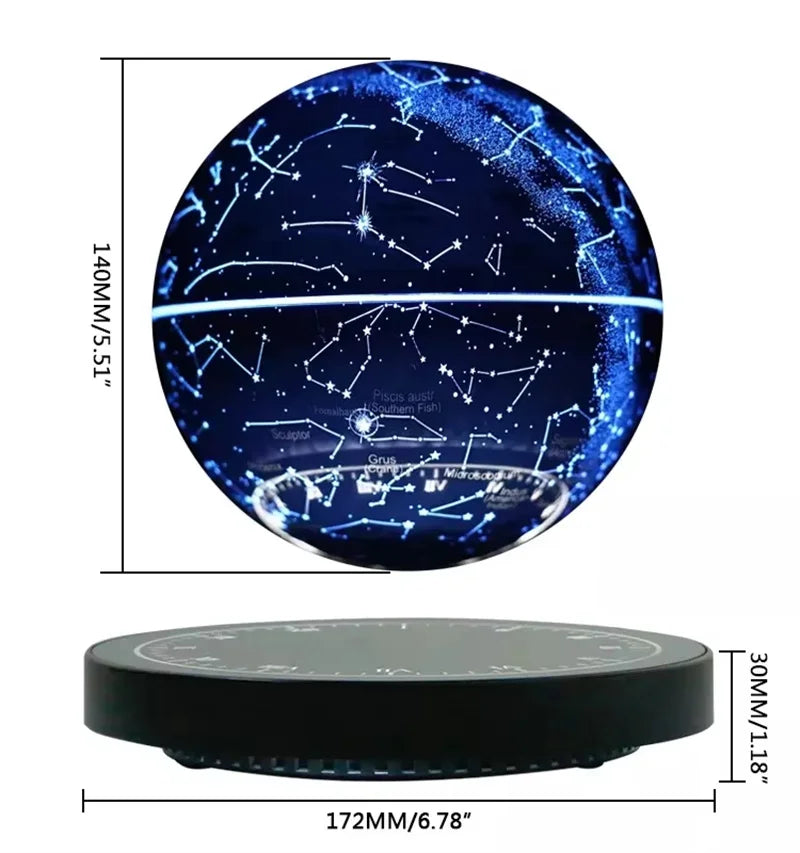 Levitating Magnetic Globe Table β Touch-Control Floating Starry Light Lamp