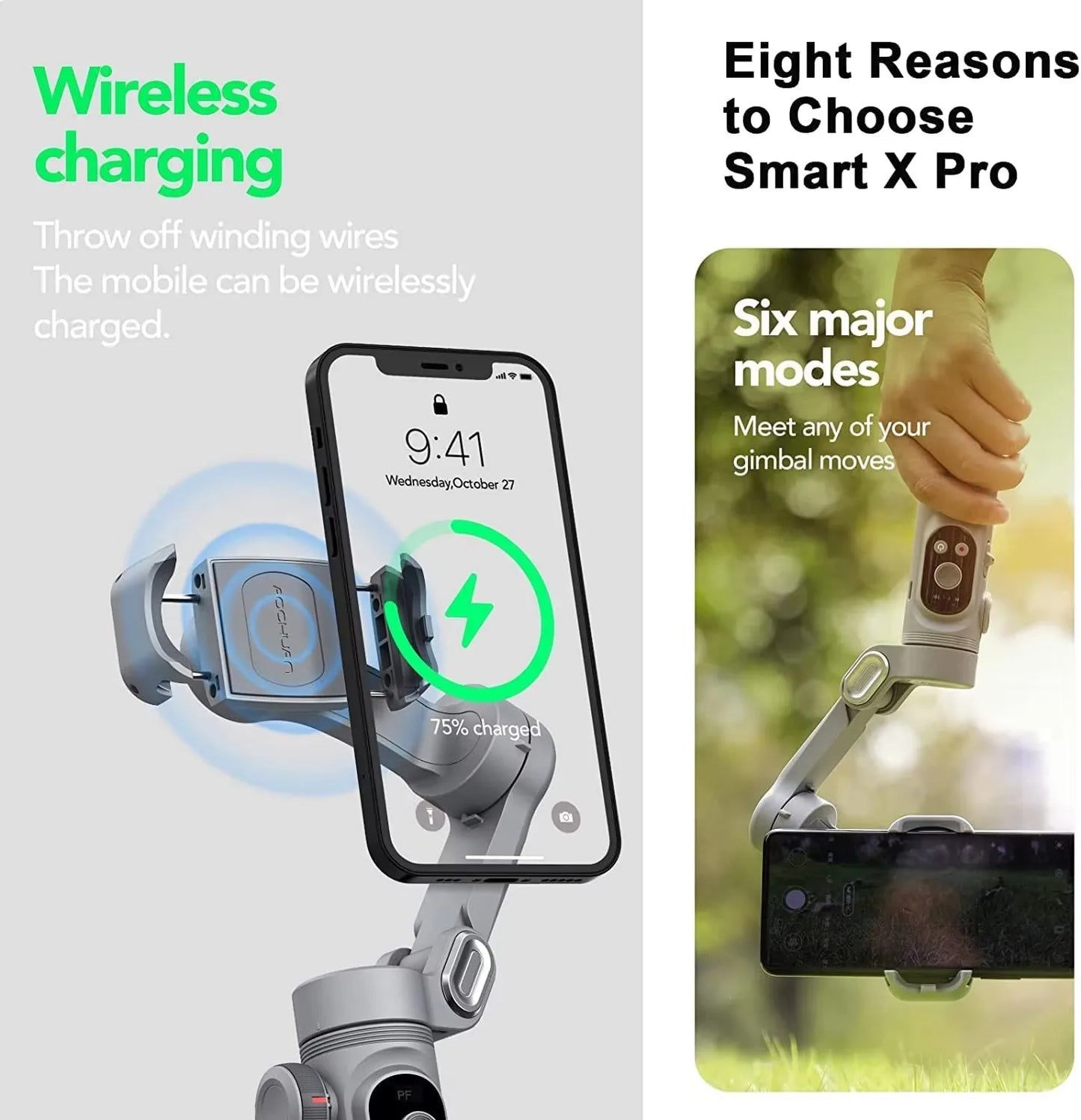 Handheld Gimbal Stabilizer Smart X Pro โ Professional Stabilization for Your Smartphone