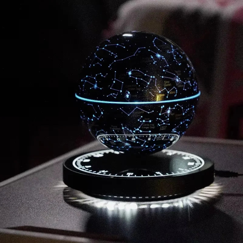 Levitating Magnetic Globe Table β Touch-Control Floating Starry Light Lamp