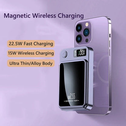 Magnetic Power Bank 20000mAh – Fast Charging on the Go