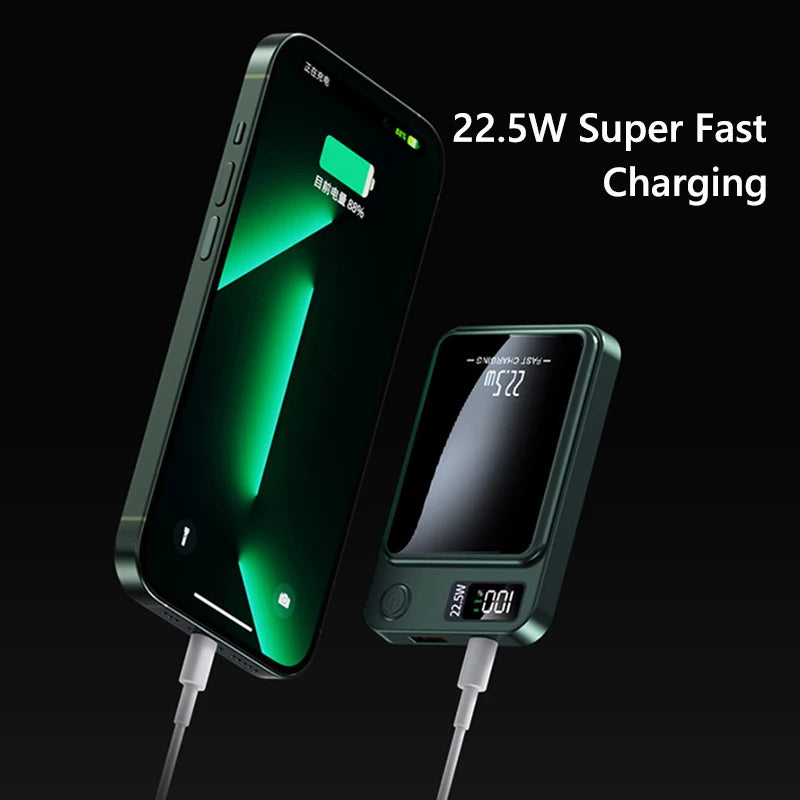 Magnetic Power Bank 20000mAh – Fast Charging on the Go